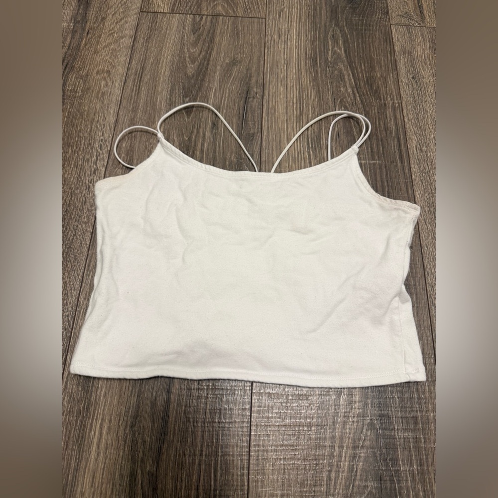 Abercrombie & Fitch Women’s Black And White Cropped Tank Set Of 2 Size M - Picture 3 of 6